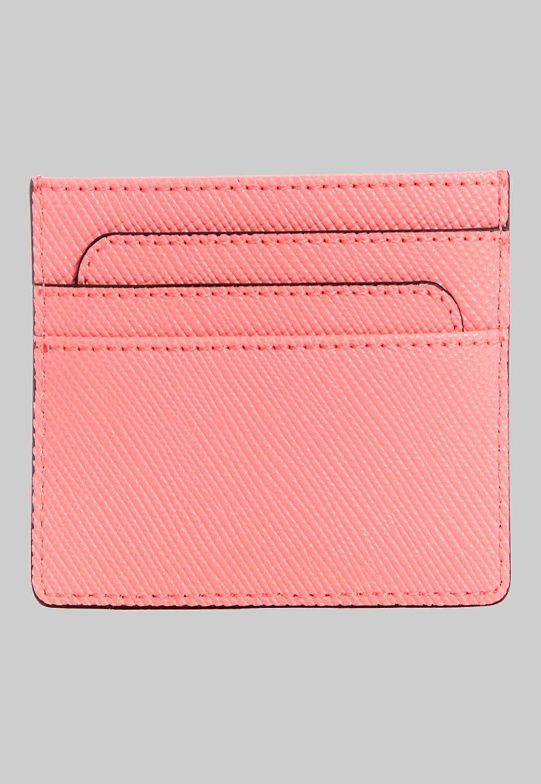 Billetera Laurel Slg Card Holder Pin Rosado Guess-1