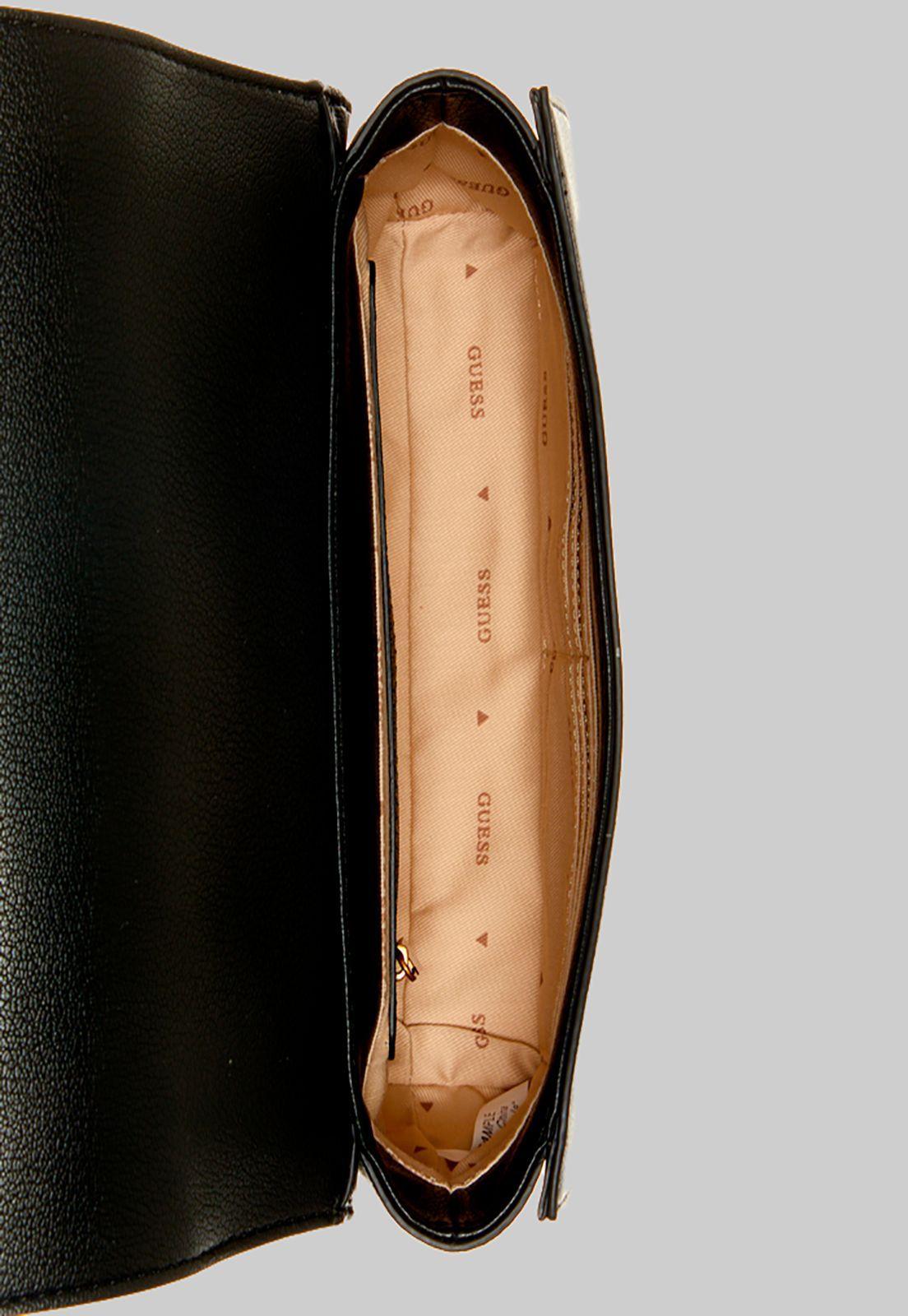 Cartera Kristle Top Handle Flap Bla Negro Guess-3