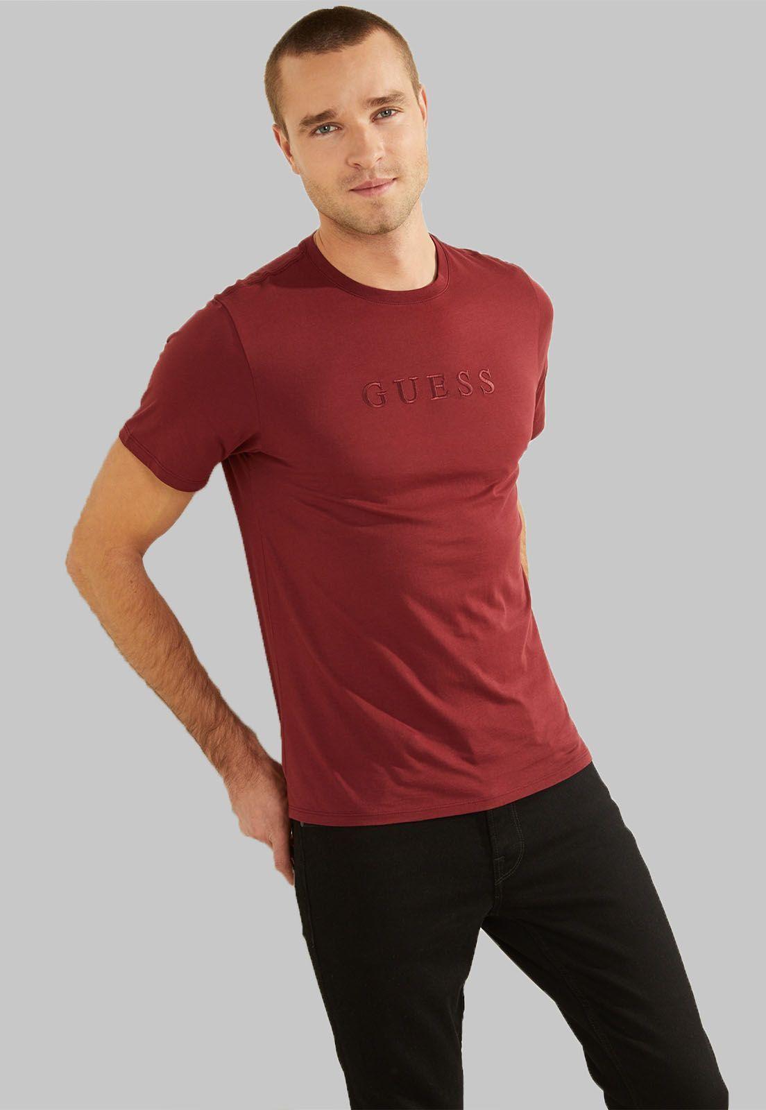 Polera Es Ss Pima Emb Logo Crew G577 Guess-0