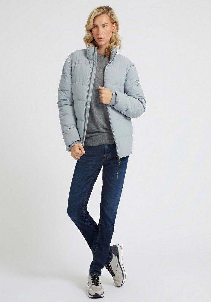 Chaqueta Guess Stretch Puffa Jacket G9O1 Celeste-1