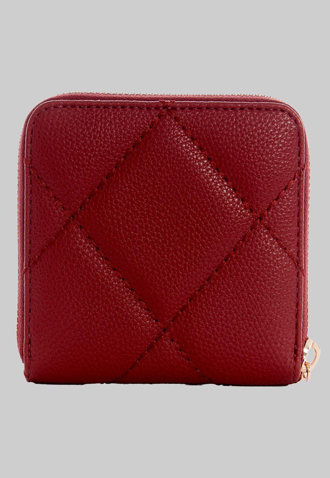 Billetera Fantine Slg Small Zip Around Rojo Guess-1