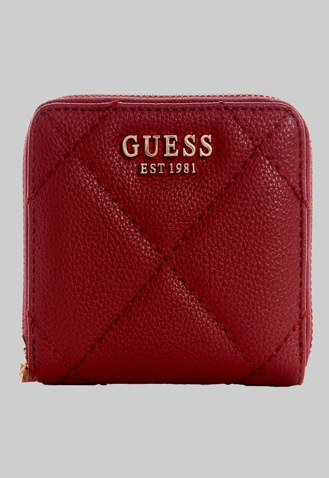 Billetera Fantine Slg Small Zip Around Rojo Guess-0