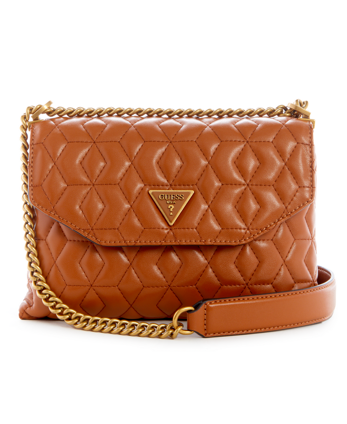 Cartera Guess Elenia Convertible Xbody Flap Cog Café-0