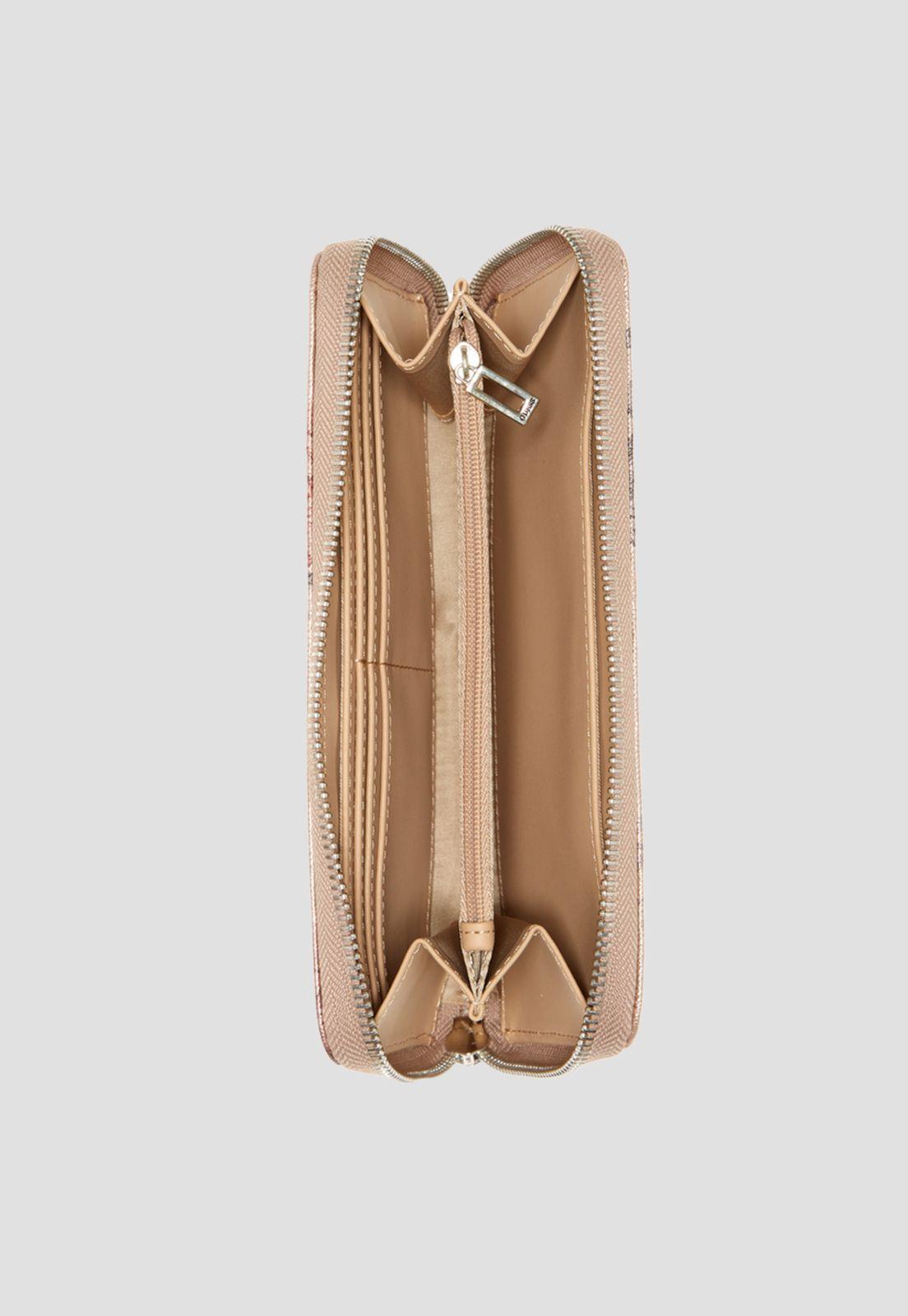 Billetera Rodney Medium Around Rog Rosado Guess-2