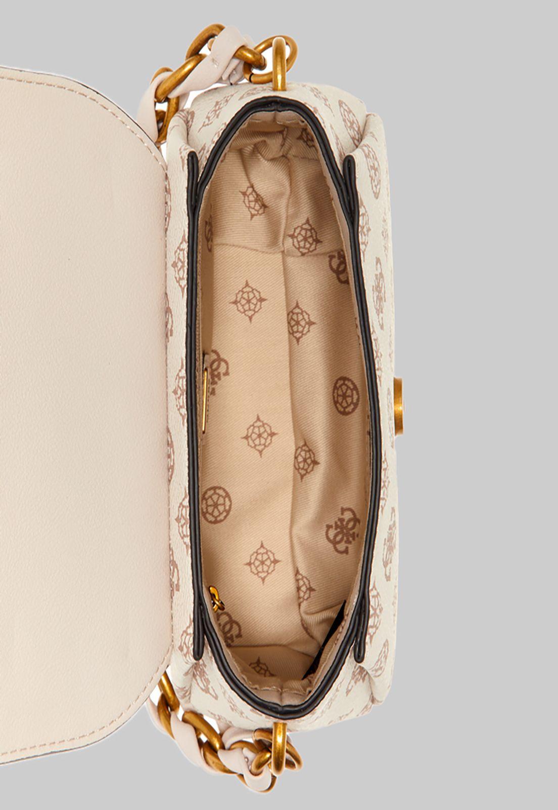 Mini Cartera Guess Alva Mini Crossbody Flap Crg Blanco-3