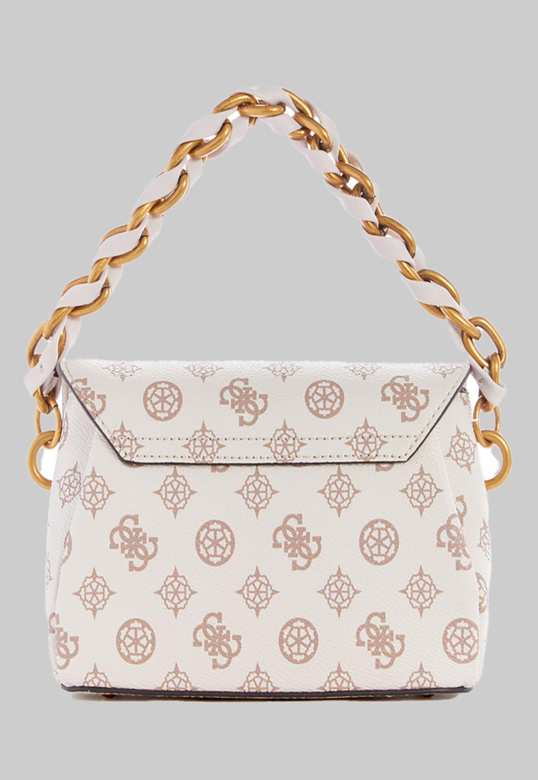 Mini Cartera Guess Alva Mini Crossbody Flap Crg Blanco-2