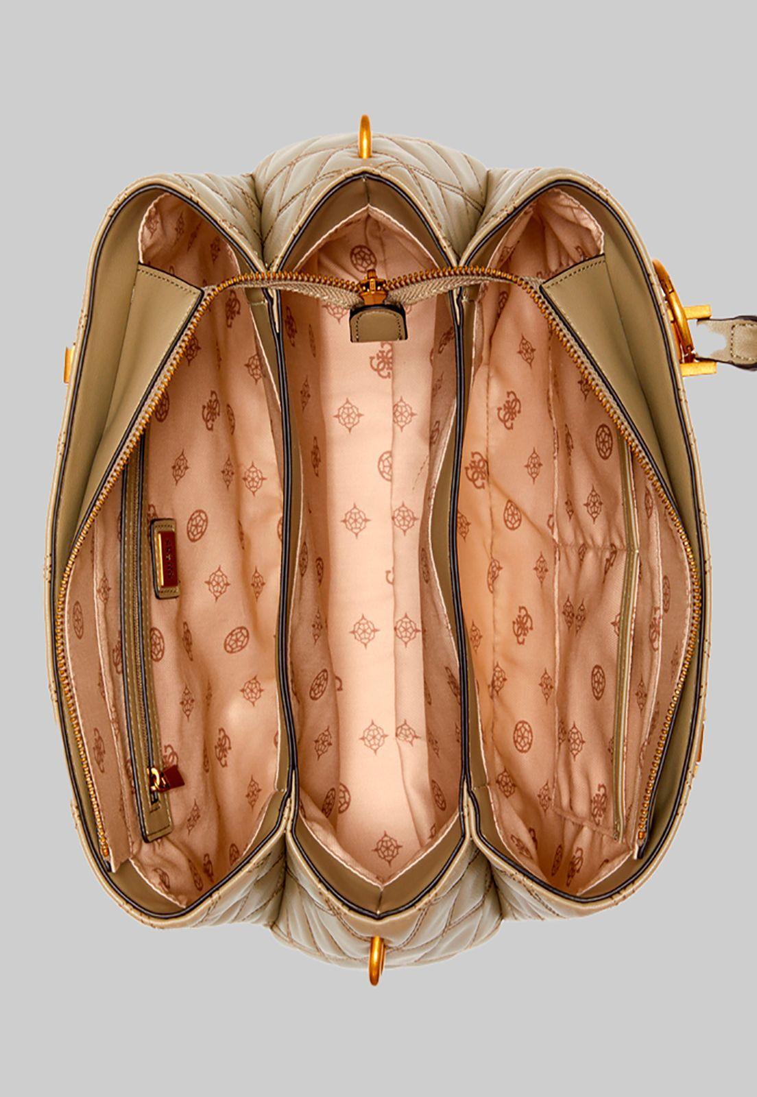 Cartera Triana 3 Compartment Satchel Verde Guess-3