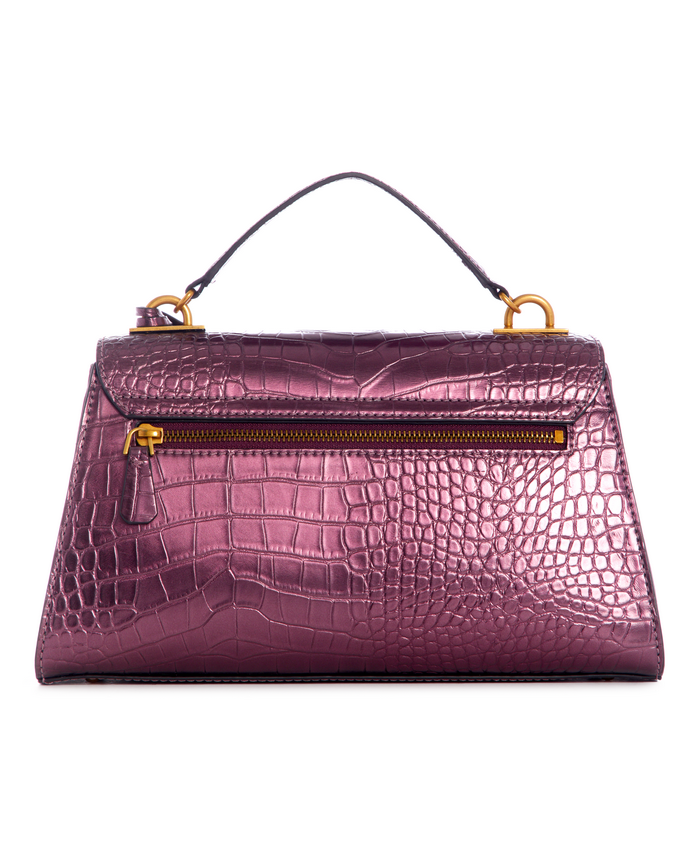 Cartera Guess Enisa Top Handle Flap Plu Morado-2
