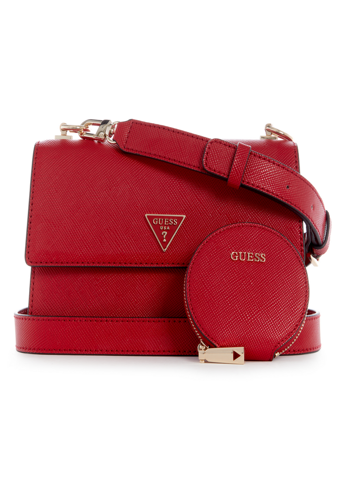 Cartera Alexie Crossbody Flap Red Rojo Guess-0