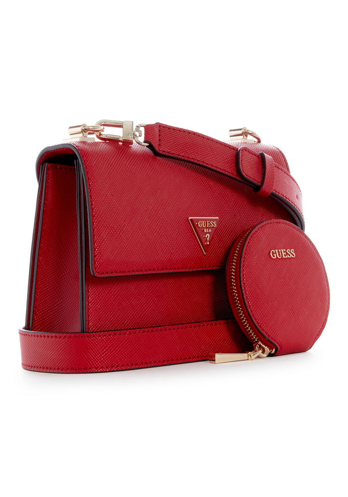 Cartera Alexie Crossbody Flap Red Rojo Guess-1