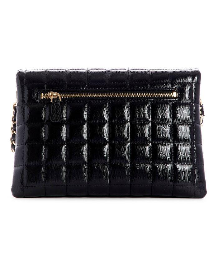 Cartera Kobo Crossbody Flap Bla Negro Guess-2