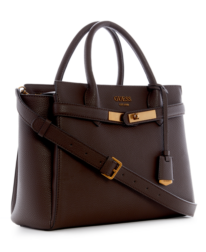 Cartera Guess Enisa High Society Satchel Cho Café-1