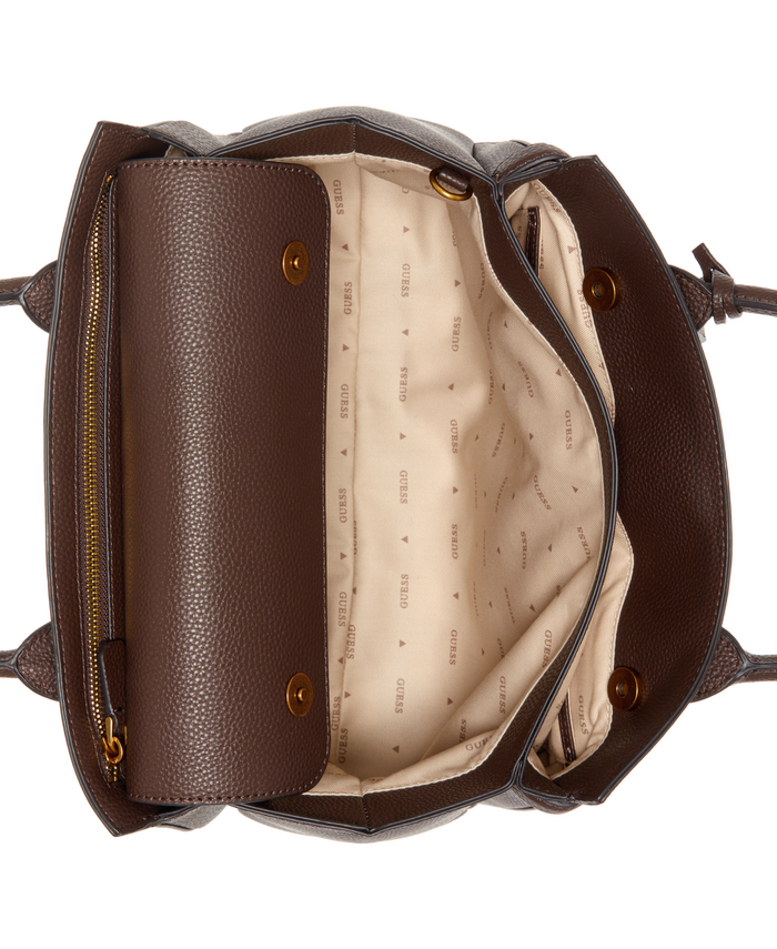 Cartera Guess Enisa High Society Satchel Cho Café-3