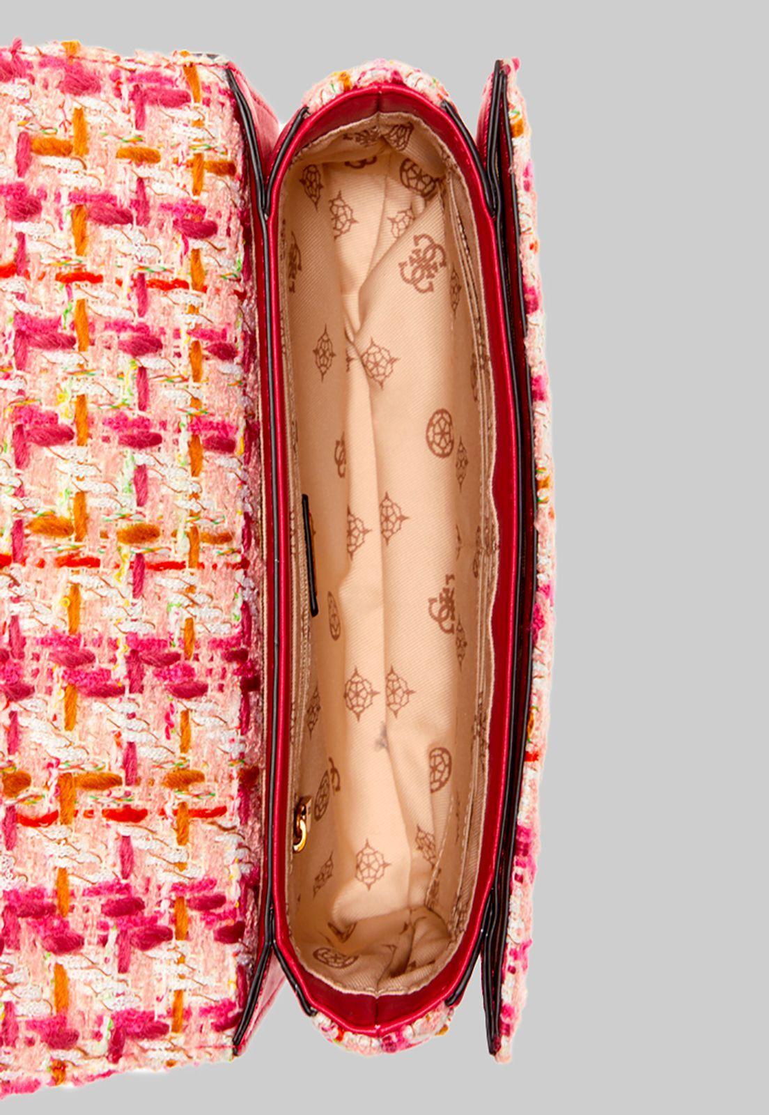 Cartera Abey Crossbody Flap Hpk Rosado Guess-3