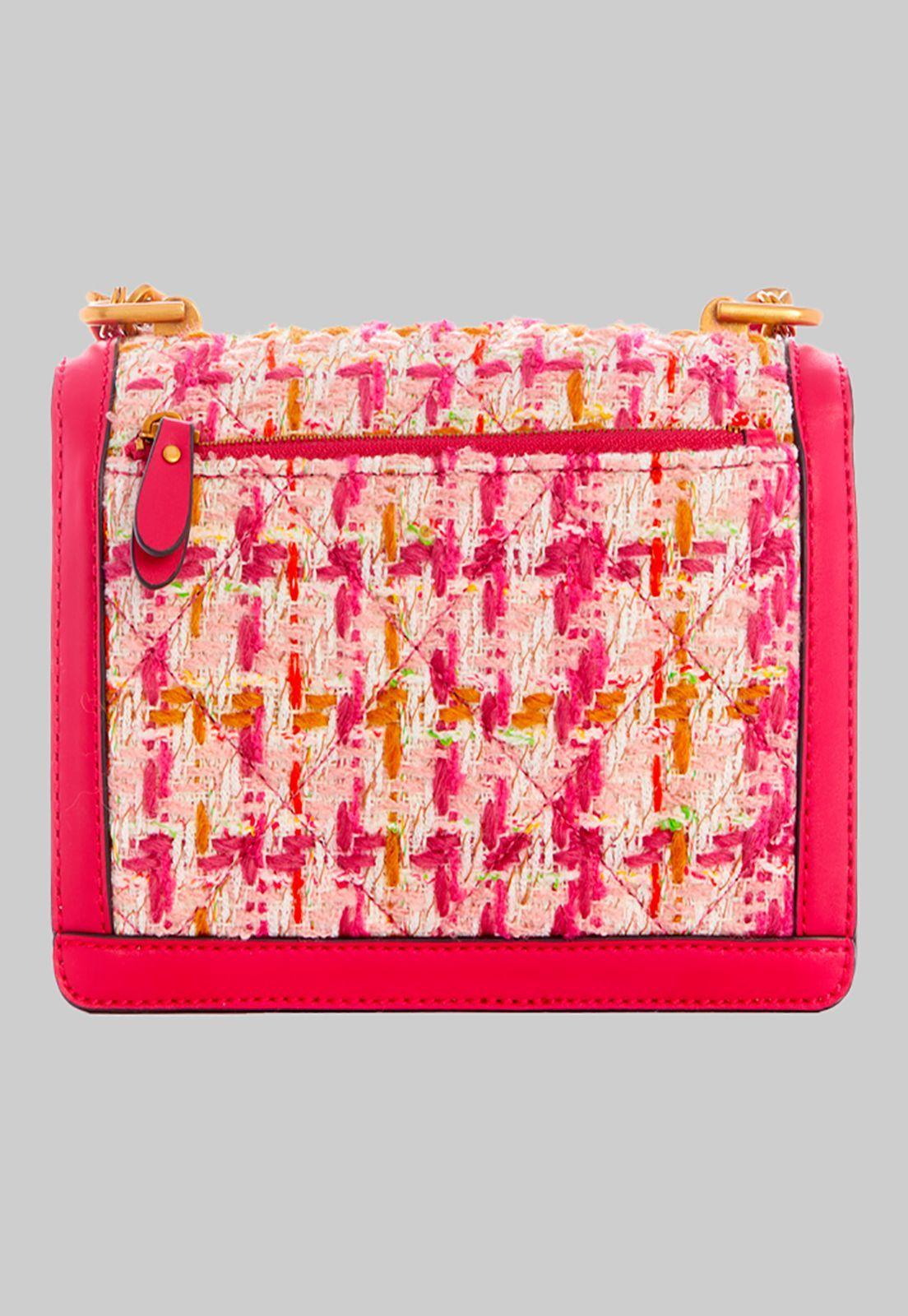 Cartera Abey Crossbody Flap Hpk Rosado Guess-2