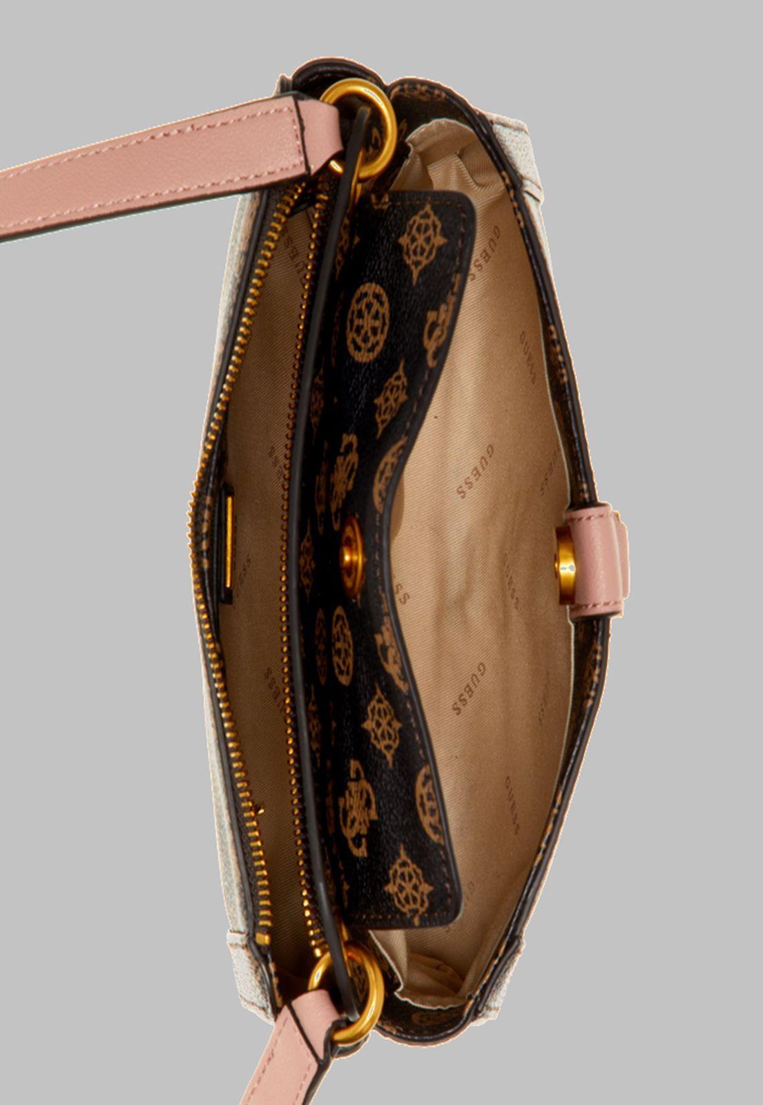 Cartera Guess Briana Society Crossbody Mlo Café-3