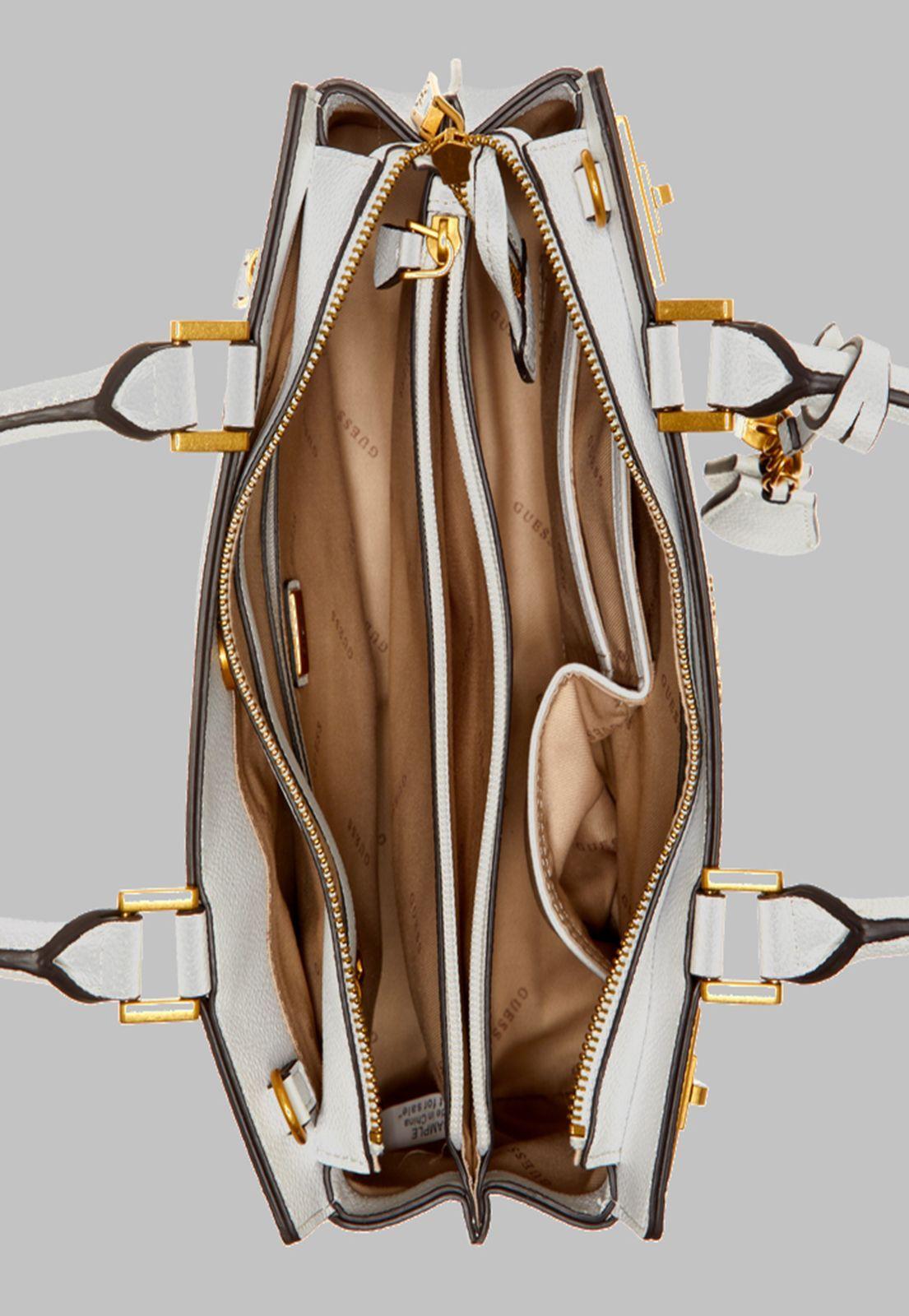 Cartera Guess Katey Luxury Satchel Bgw Blanco-3