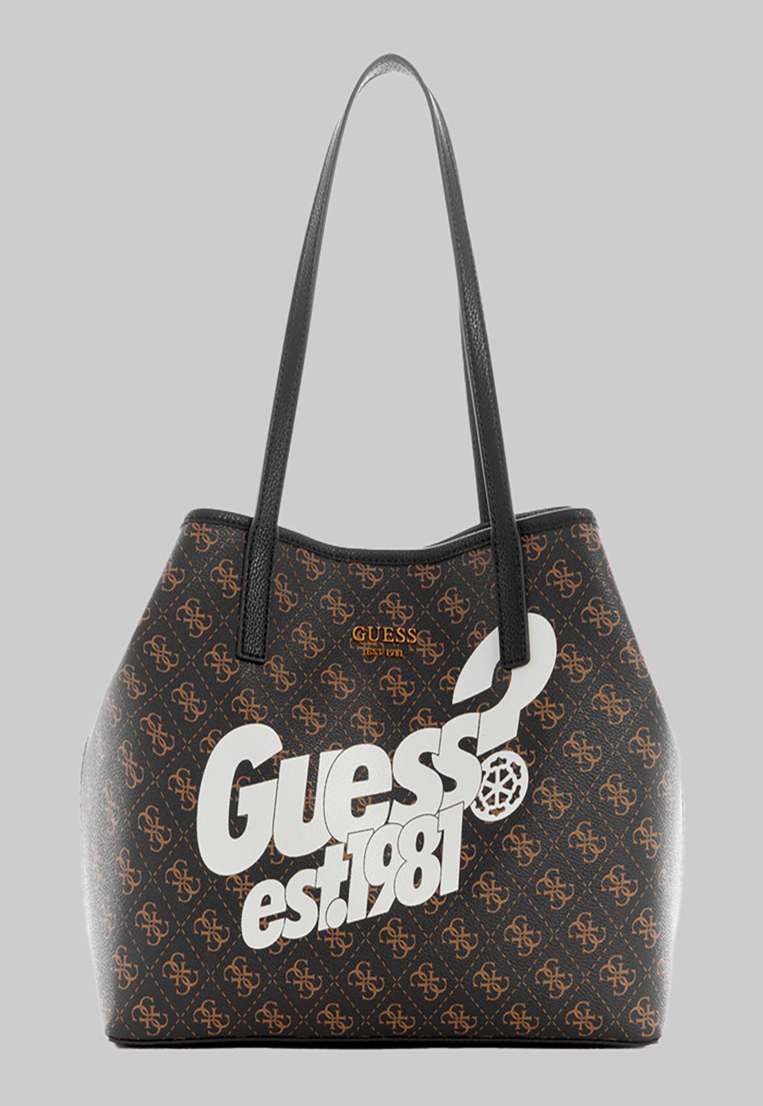 Cartera Guess Vikky Tote Bnl Café-0