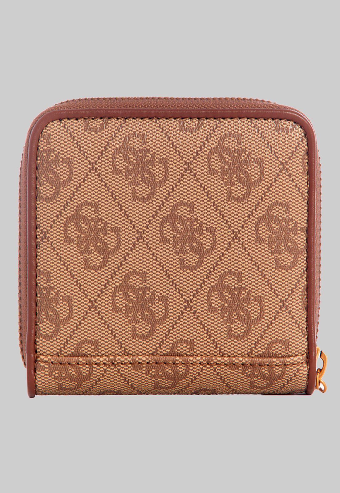 Billetera Izzy Slg Small Zip Around Lgw Café Guess-1