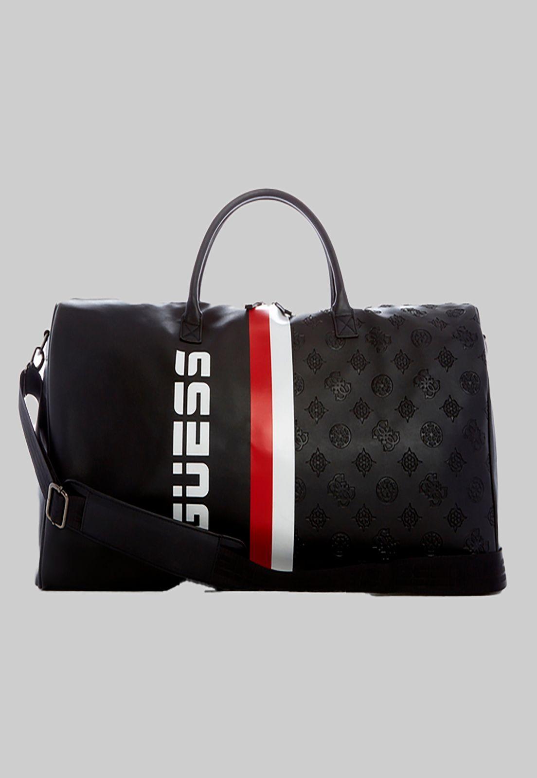 Bolso Sport Large Duffel Bla Negro Guess-3