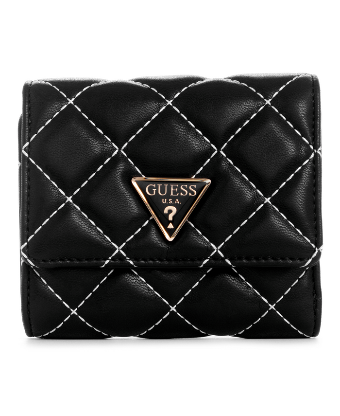 Billetera Guess Cessily  Small Trifold Bml Negro-0