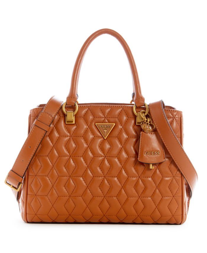 Cartera Guess Elenia Girlfriend Satchel Cog Café-0