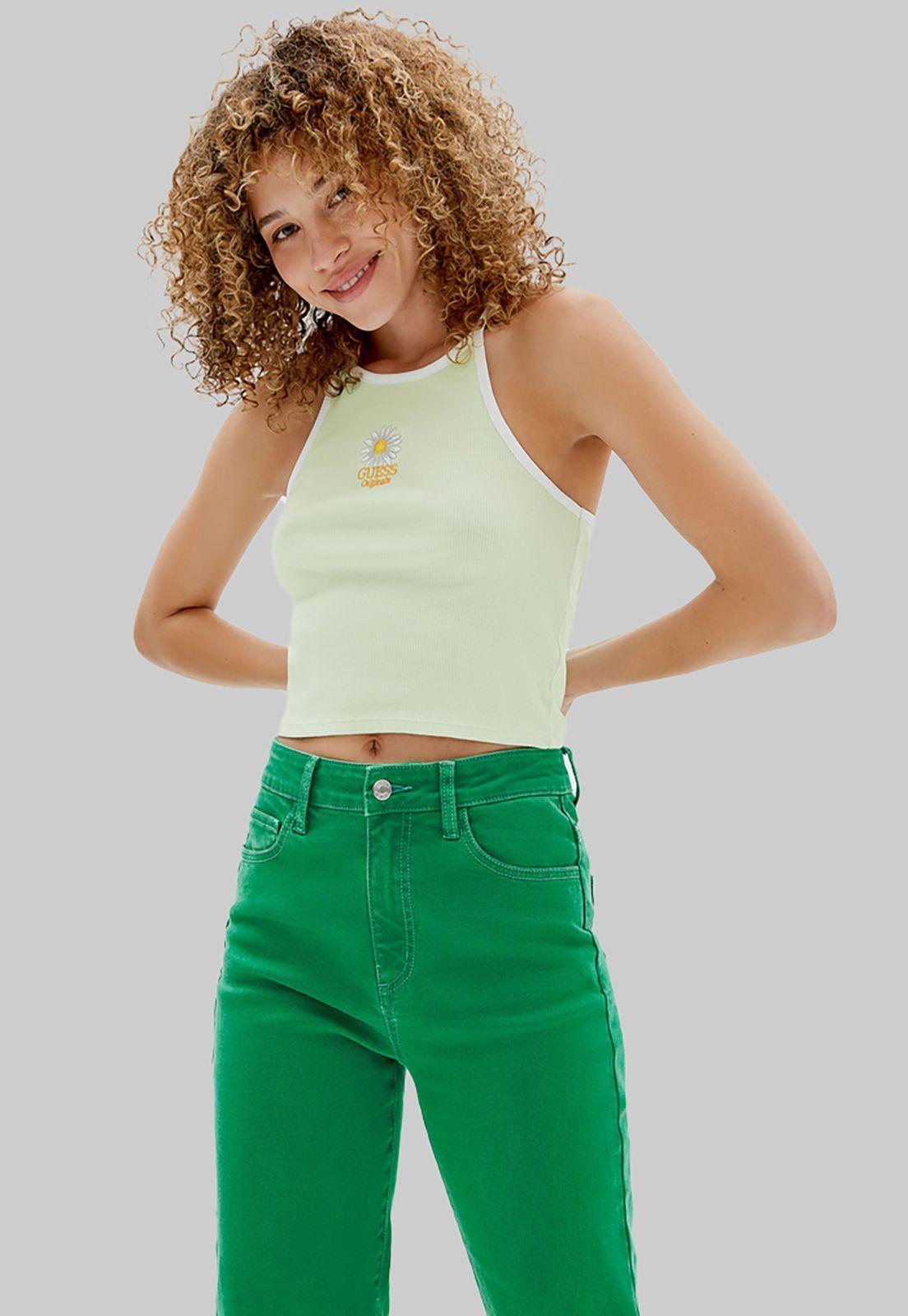 Polera Go Sienna Ringer Tank G8Ec Verde Guess-0