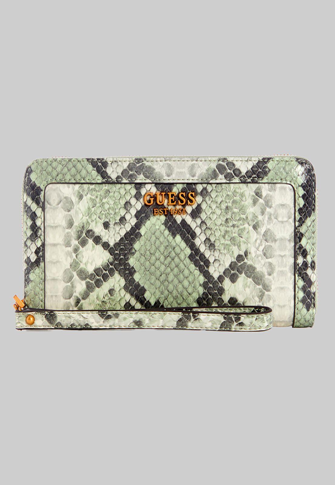 Billetera Abey Slg Large Zip Around  Verde Guess-0