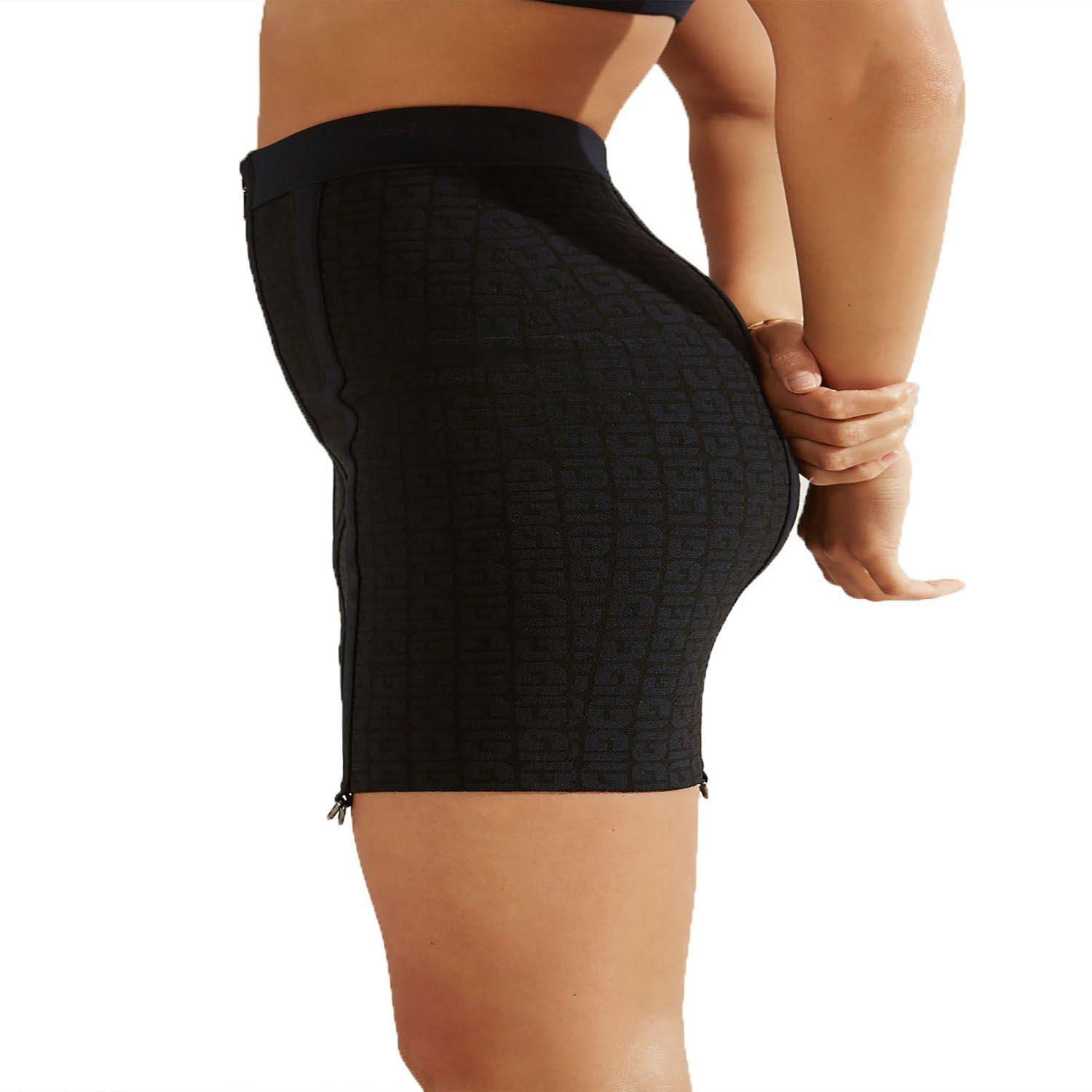 Falda Guess Tight Logo Mirage Garter Skirt-2