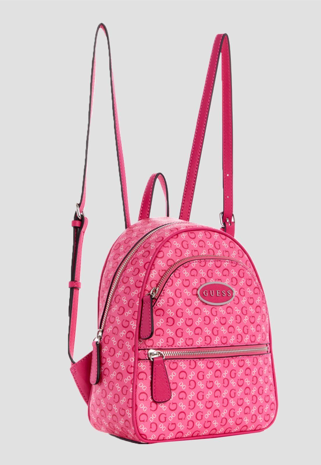 Mochila Sausalito Backpack Pin Rosado Guess-1