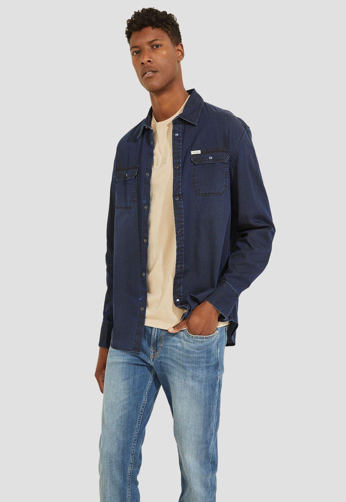 Camisa Moses Ls Shirt Nrdi Guess-0