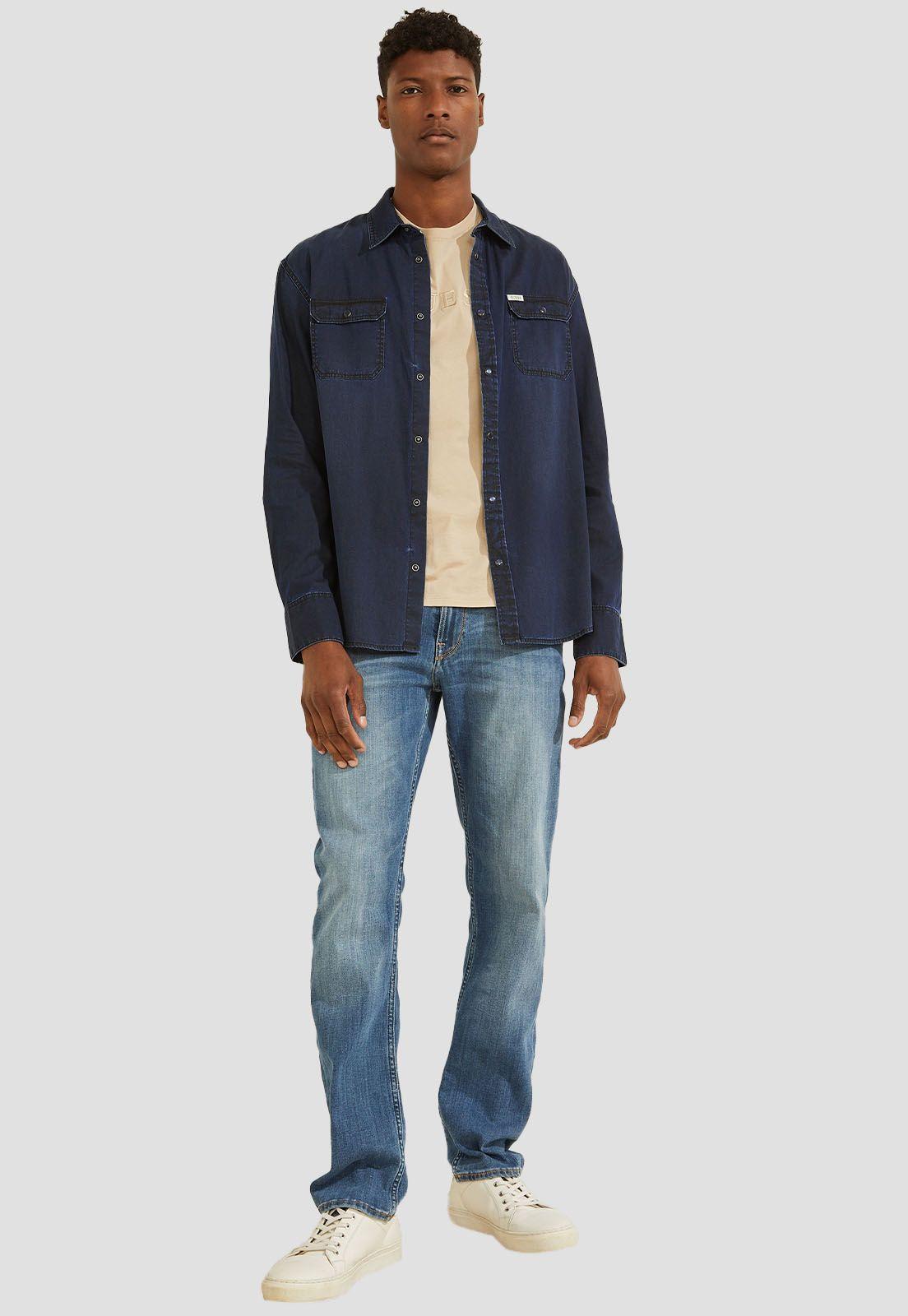Camisa Moses Ls Shirt Nrdi Guess-1