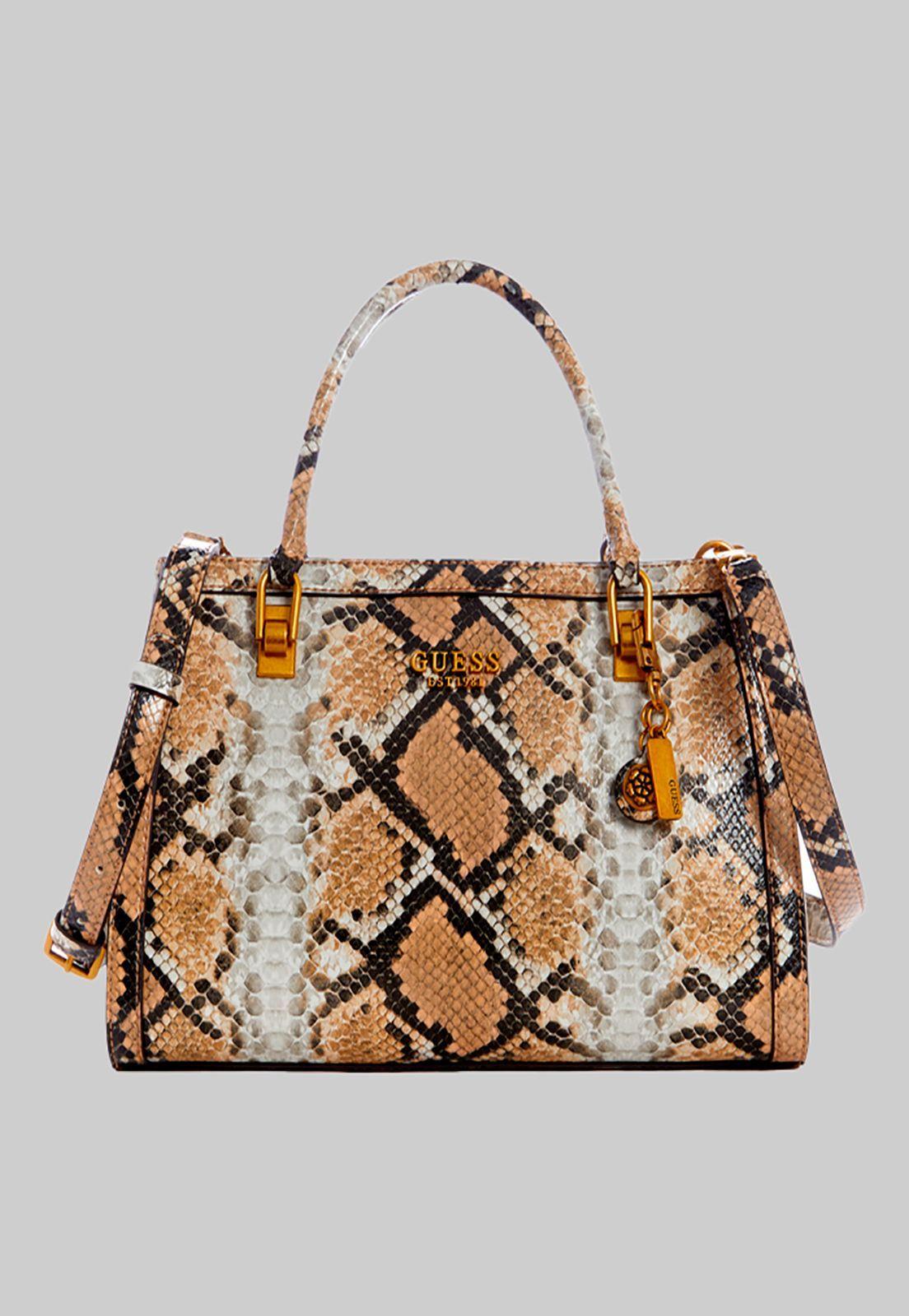 Cartera Abey Elite Girlfriend Satchel Café Guess-0