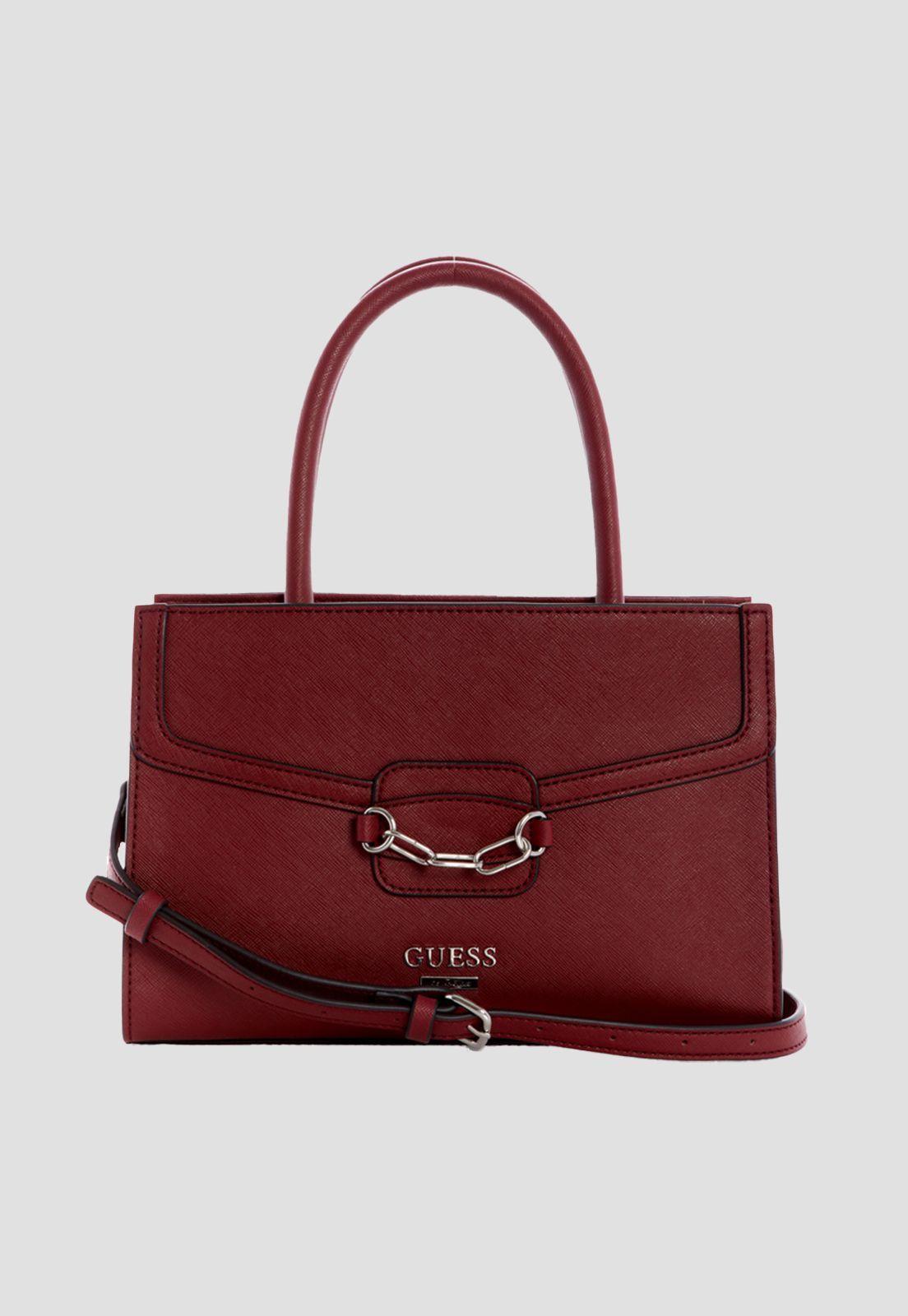 Cartera Jacson Satchel Win Burdeo Guess-0