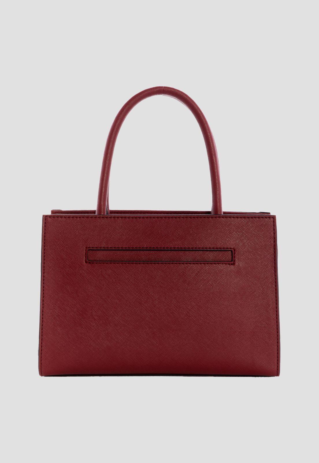 Cartera Jacson Satchel Win Burdeo Guess-2