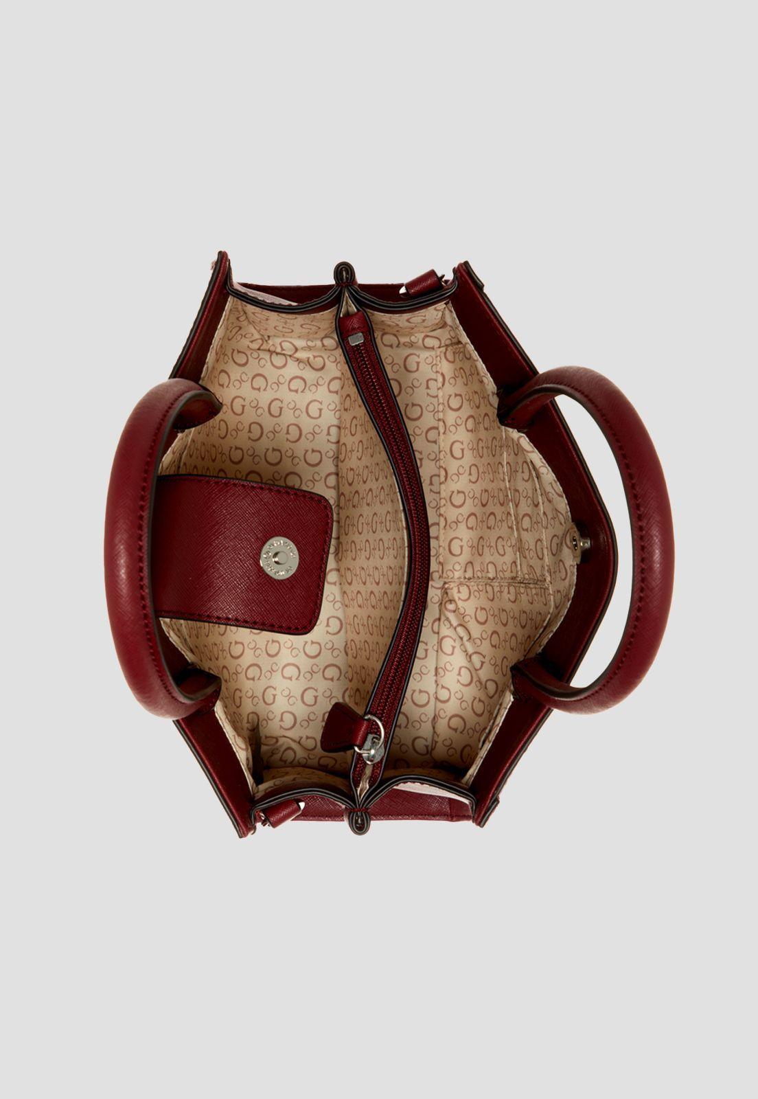 Cartera Jacson Satchel Win Burdeo Guess-3