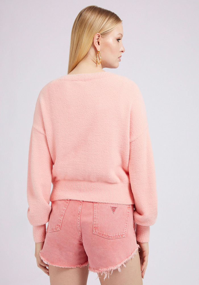 Tejido Guess Loana Top Sweater A605 ROSADO-2