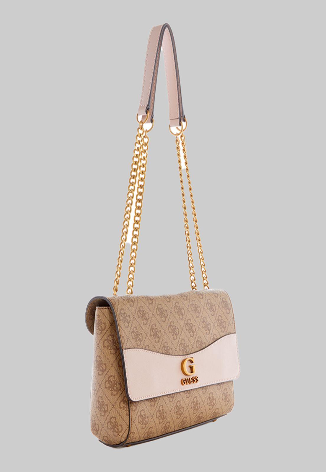 Cartera Guess Nell Logo Cnvrtble Xbody Flap Llr Rosado-1