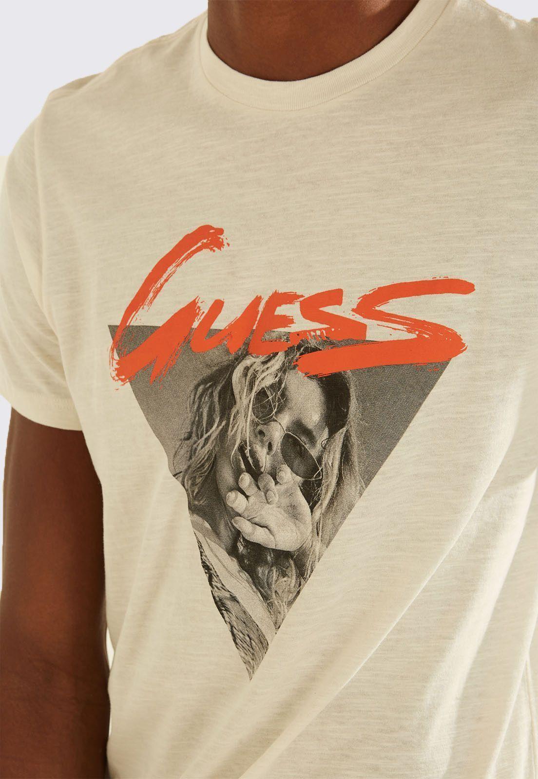 Polera Guess Ss Iconic Photo Teev-1