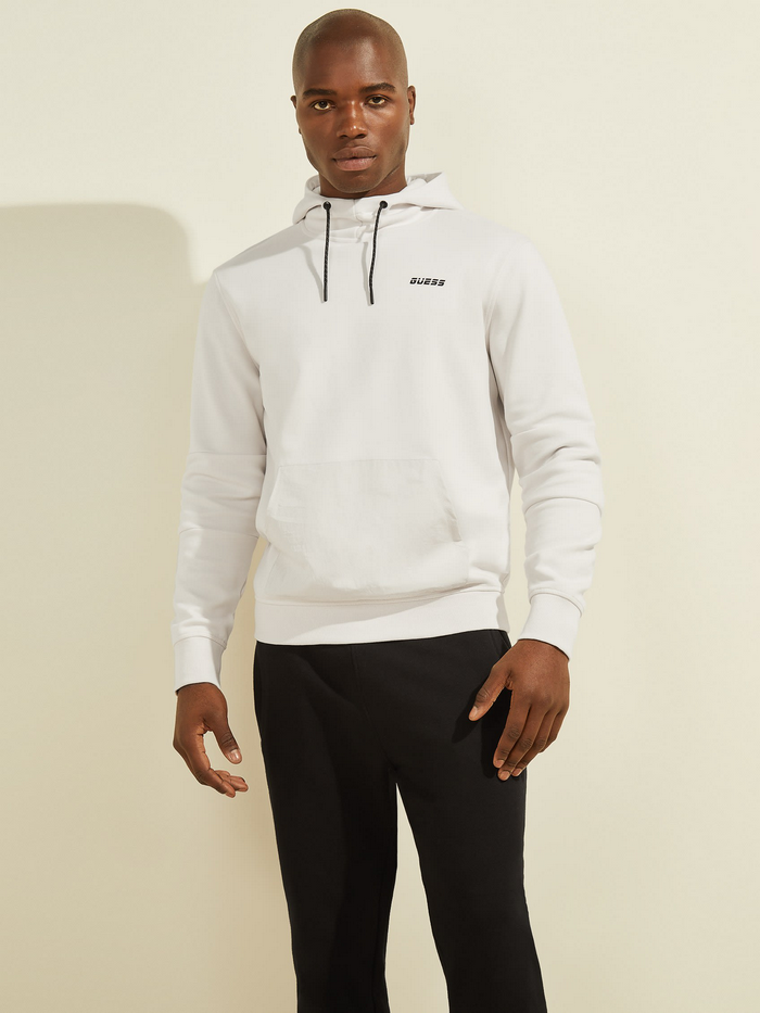 Poleron Guess Christophe Hooded Sweatshirt Blanco-0