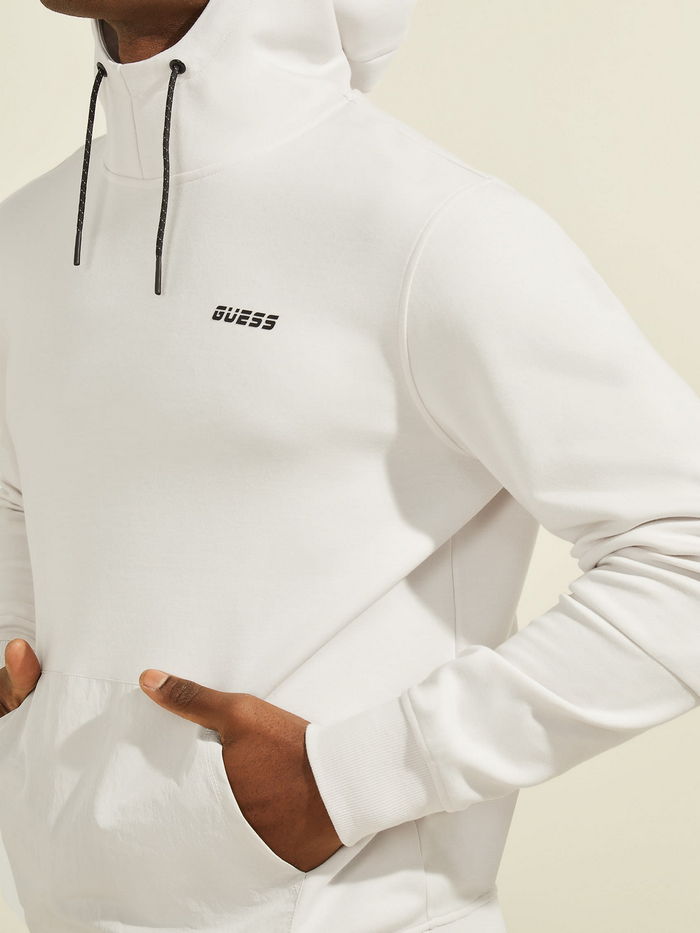 Poleron Guess Christophe Hooded Sweatshirt Blanco-1