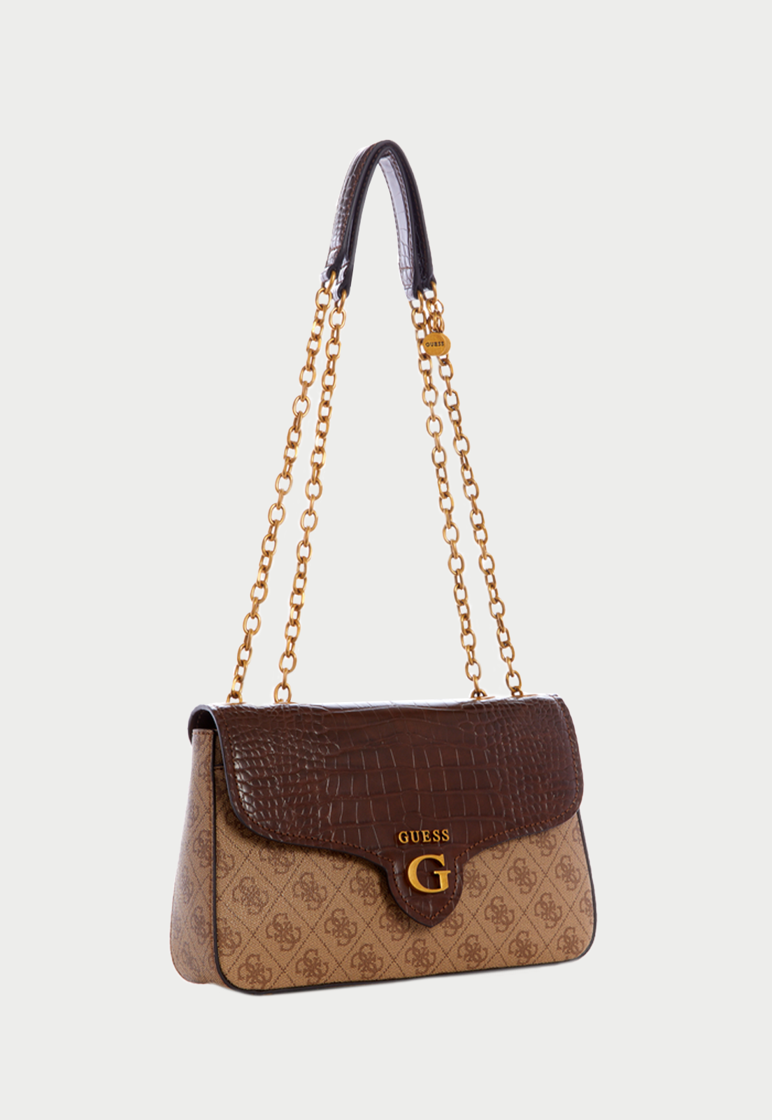 Cartera Rossana Convertible Xbody Lgw Café Guess-1