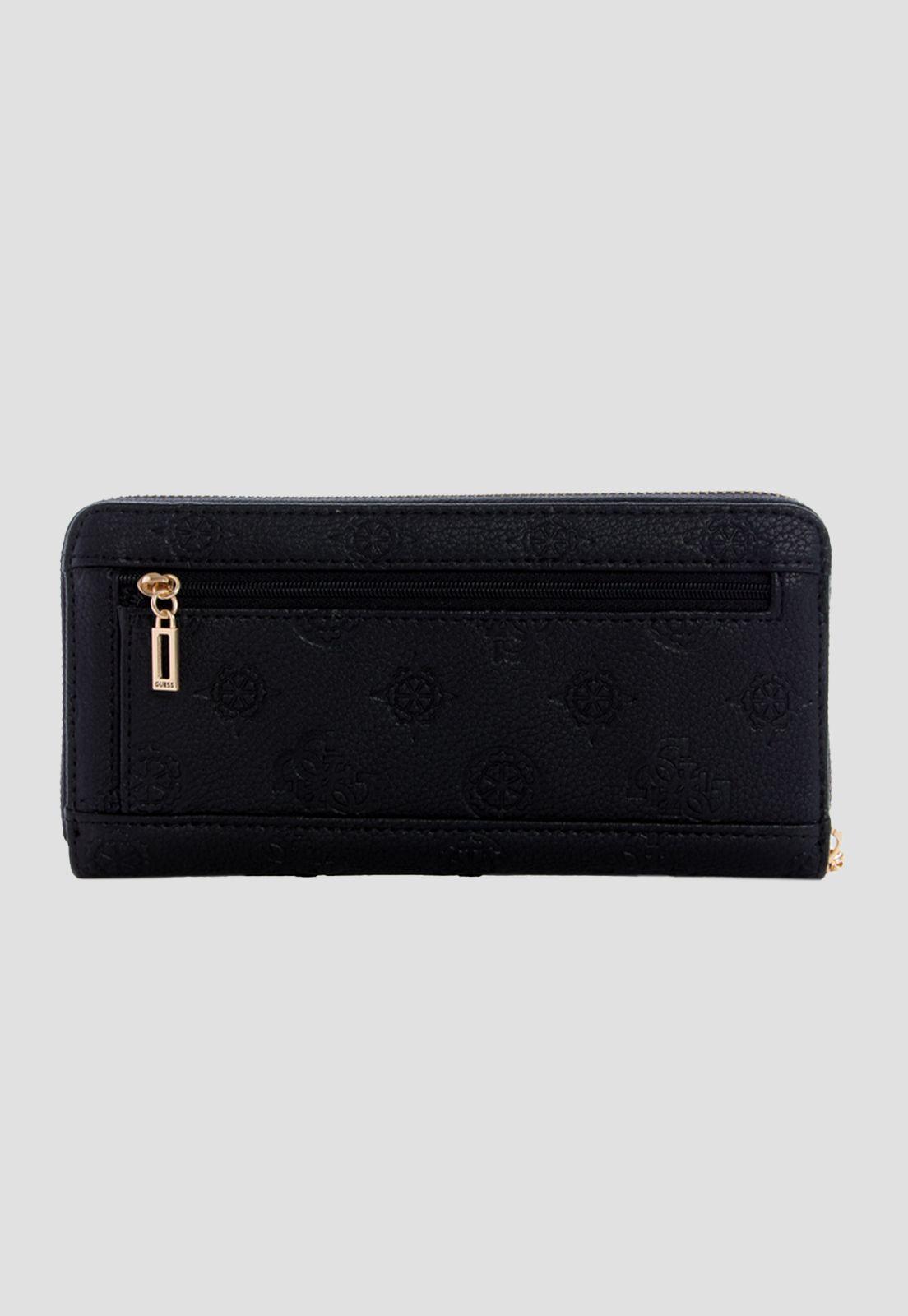 Billetera Helaina Large Around Bla Negro Guess-1