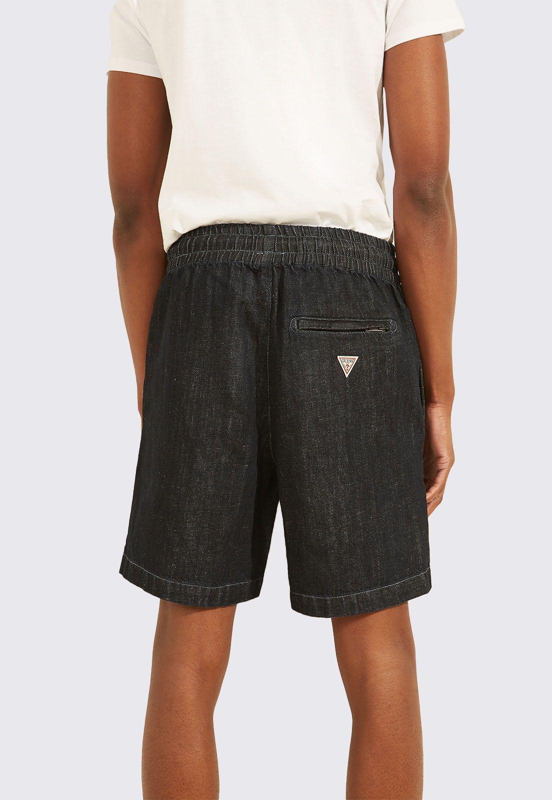 Short Guess Drawcord Denim Short-3