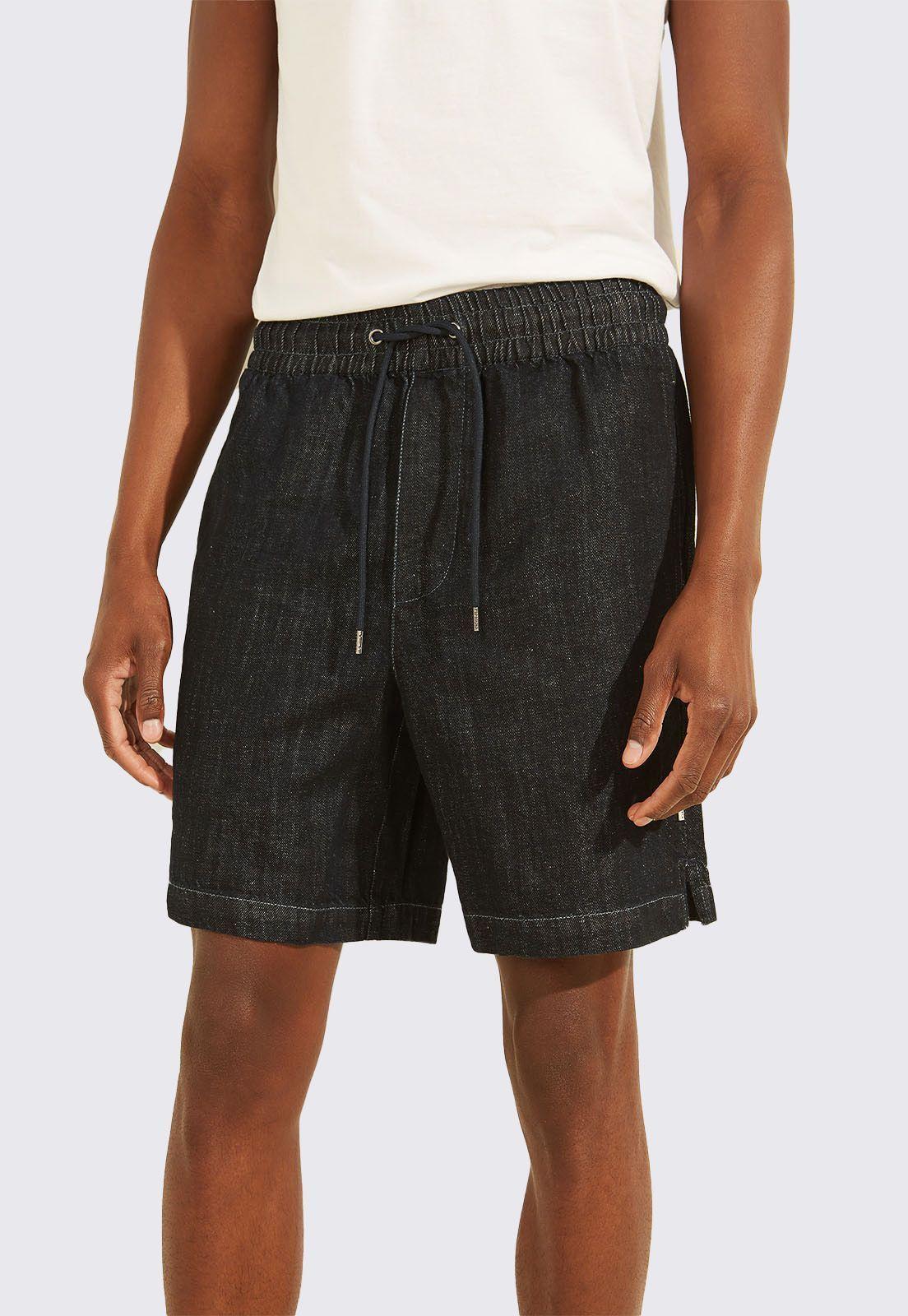Short Guess Drawcord Denim Short-0