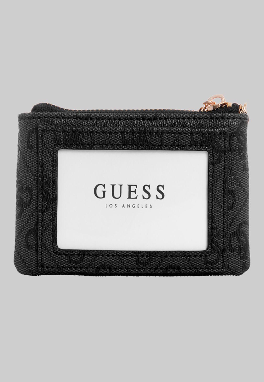 Billetera Laurel Slg Zip Pouch Clo Carbón Guess-1