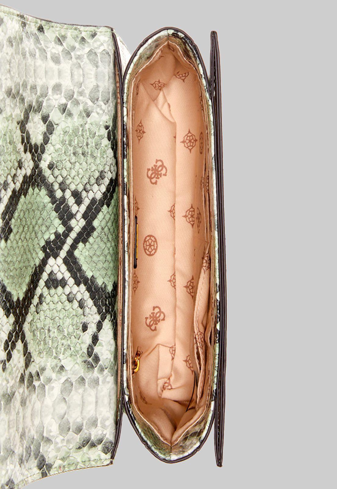 Cartera Abey Crossbody Flap Spy Verde Guess-3