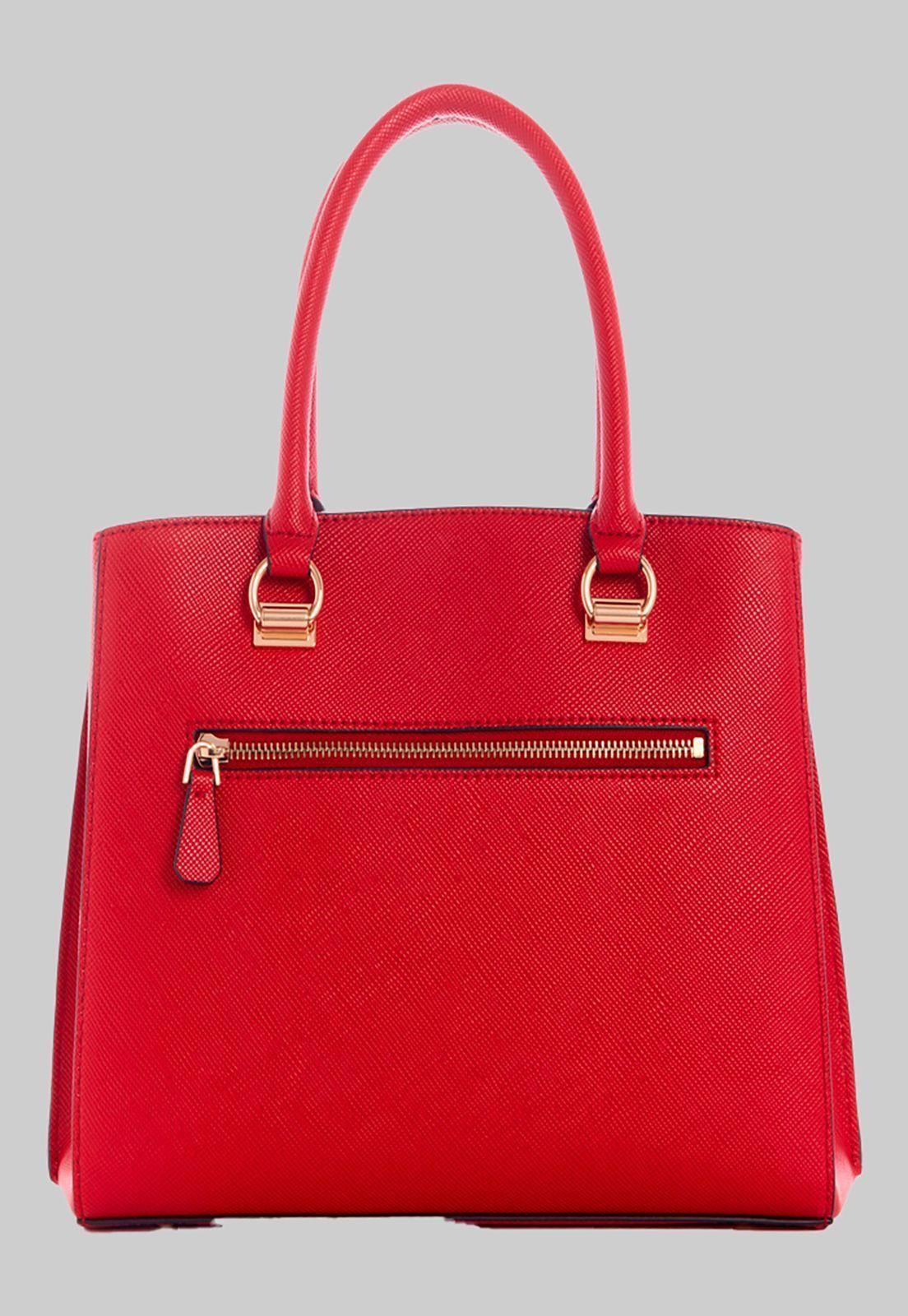 Cartera Alexie Girlfriend Satchel Red Rojo Guess-2