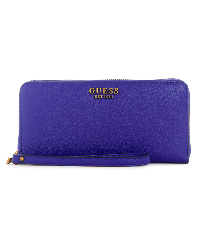Billetera Guess Laurel Slg Large Zip Around Vio Morado-0