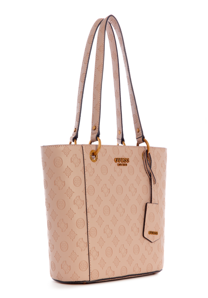 Cartera Noelle Small Elite Tote Bfo Beige Guess-1